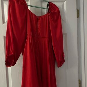 Elegant Red Women's Dress